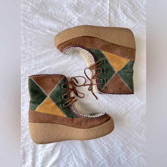 Jeffrey Campbell Milono Shearling Platform Wedges - Picture 2 of 11